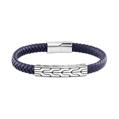 Bracelet en acier et cuir LES HAUBANS
