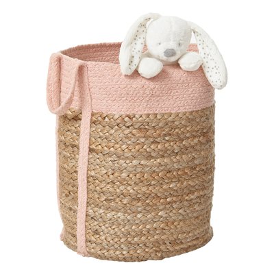 Panier en jute bicolore Calla VERTBAUDET