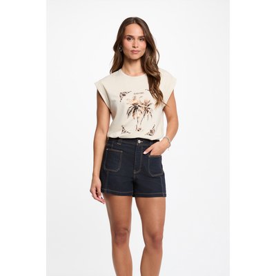 T-shirt imprimé col rond MORGAN