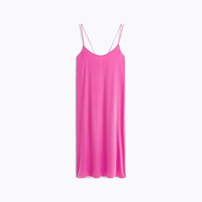 Chemise de nuit longue col rond en satin de viscose, MARGOT LAURENCE TAVERNIER