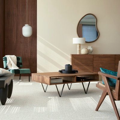Table basse en noyer massif METRIC TIKAMOON
