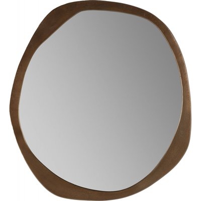 Miroir rond en métal doré antique RECOLLECTION