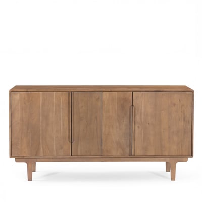 Buffet 4 portes en bois massif L150cm- BOGOR DRAWER