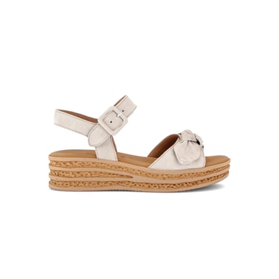 Sandales en cuir à talon compensé GABOR