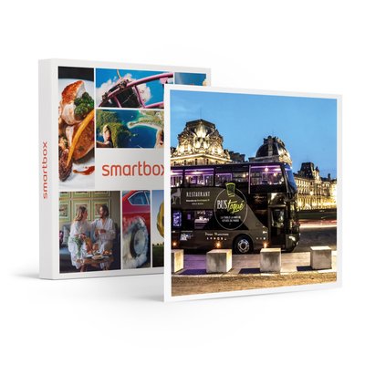 Repas insolite 5 plats et visite de Paris dans le bus à impériale Champs-Élysées - SMARTBOX - Coffret Cadeau Gastronomie SMARTBOX