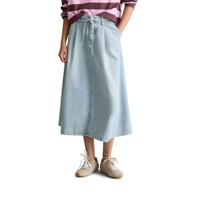 Jupe midi en jean flare en pur coton MARC O’POLO DENIM