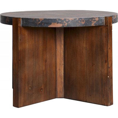 Table basse en bois, ronde, Bansat RECOLLECTION