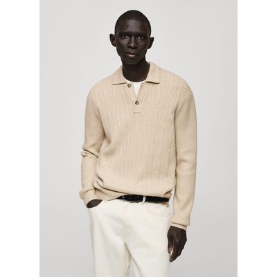 Pull-over polo maille structure MANGO MAN