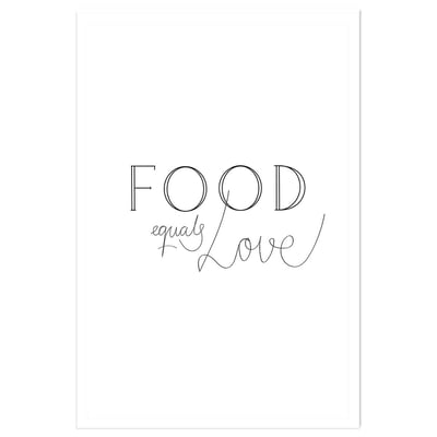 Affiche  food love HEXOA