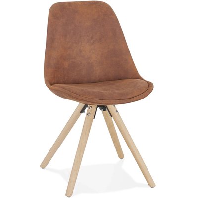 Chaise en tissu et bois, Charlie KOKOON DESIGN