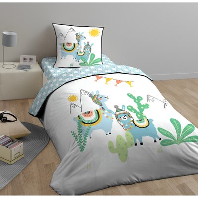 Parure de lit enfant + taie en coton, Lamatitude C DESIGN HOME TEXTILE