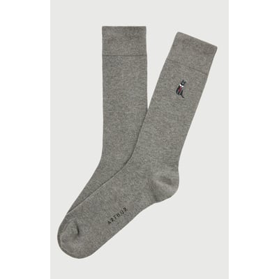 Chaussettes brodées en coton imprimé Cat sup ARTHUR