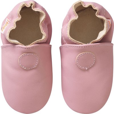 Chaussons bébé cuir souple Uni TICHOUPS