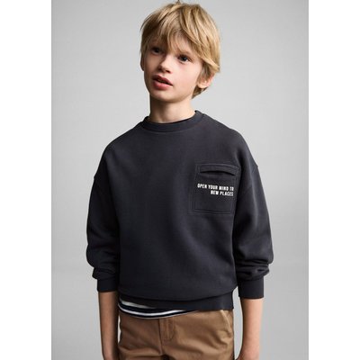 Sweat-shirt coton à poche MANGO KIDS