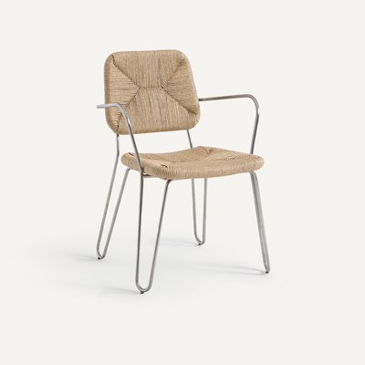 Fauteuil de table en fibre écolène tressée, Pause OTTO STUDIO FOR AM.PM