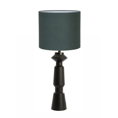 Lampe Métal Noir Ilvara Abat Jour Vert MILLUMINE