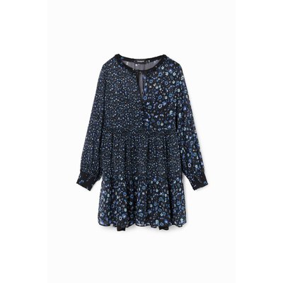 Robe courte gaze fleurs DESIGUAL