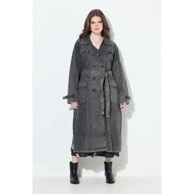 Trench-coat en jean, style vintage ULLA POPKEN