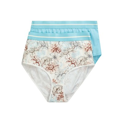 Lot de 2 culottes maxi, bord rayé ULLA POPKEN
