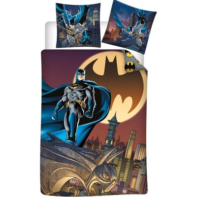 Parure de Lit Enfant Polycoton Réversible DC Gotham BATMAN