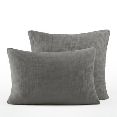 Yafa 100% Organic Cotton Muslin 200 Thread Count Child's Pillowcase AM.PM
