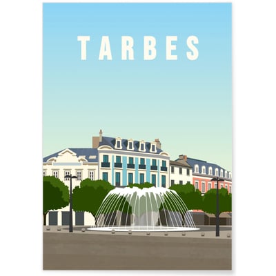 Affiche ville Tarbes L'AFFICHERIE