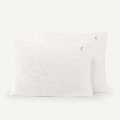 Taie d'oreiller gaze de coton biologique, Cuddly AM.PM