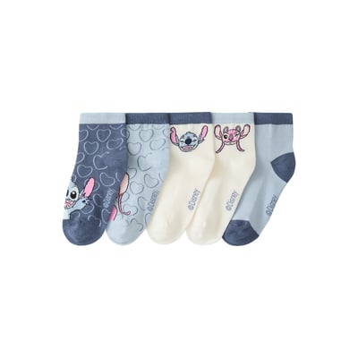 Lot de 5 mi-chaussettes Lilo et Stitch VERTBAUDET