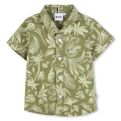 Chemise en popeline imprimée BOSS KIDSWEAR
