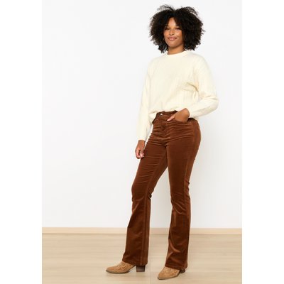 Pantalon évasé en velours milleraies LOLALIZA