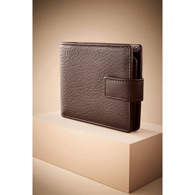 Portefeuille en cuir grand format Signature NEXT