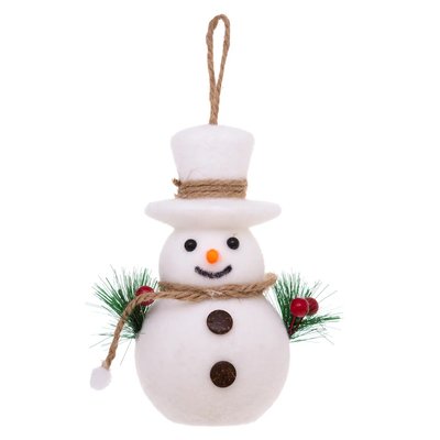 Bonhomme de neige boule de sapin de noel EDEN