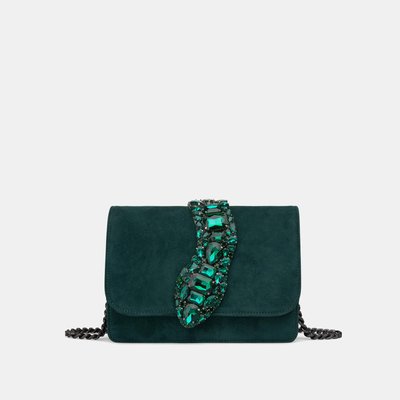 Sacoche en cuir imprimé serpent ALMA EN PENA