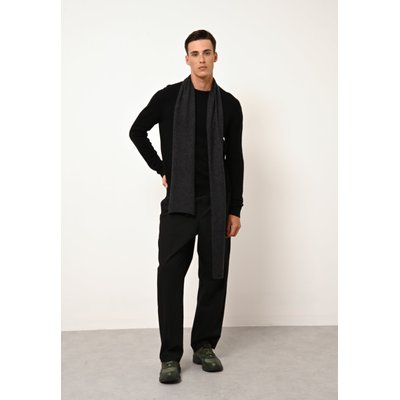 HOWARD pull col rond noir en cachemire JUST CASHMERE