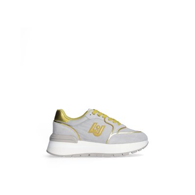 Sneakers à plateforme en daim et nylon LIU JO