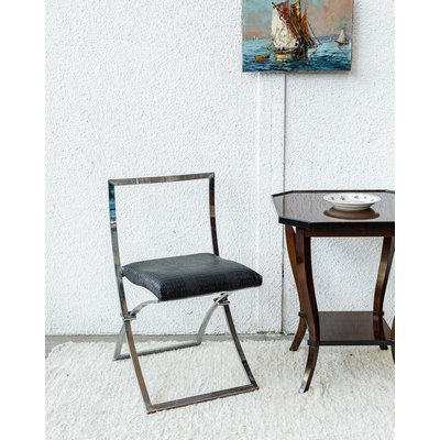 Lot de 2 chaises en métal Diana N°252 - Bon état DEBONGOUT