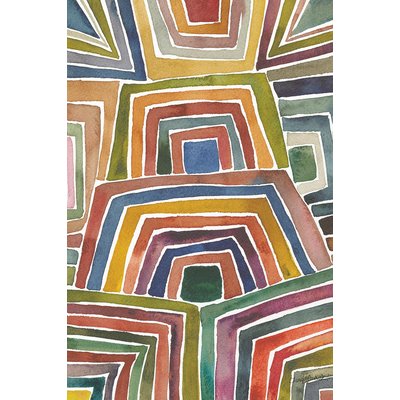 Tableau abstrait rayures ii HEXOA