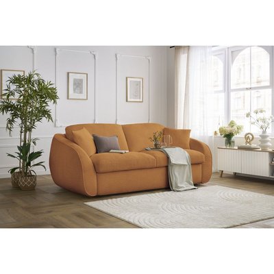 Canapé lit 3 places en tissu bouclette couchage 160x194 cm, CEZANNE BOBOCHIC