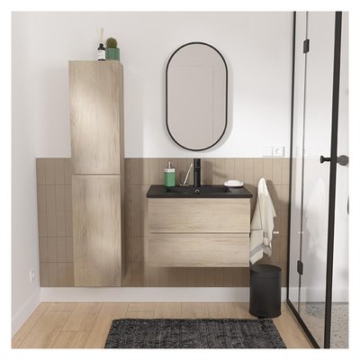 Meuble simple+robinet+miroir+colonne SORRENTO MOB IN