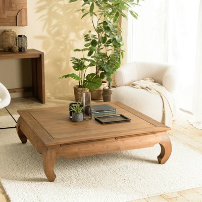 Table opium carrée teck recyclé SWING PIER IMPORT