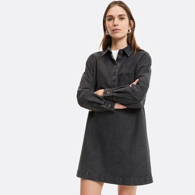 Robe courte en denim, Signature ALBANE LA REDOUTE COLLECTIONS