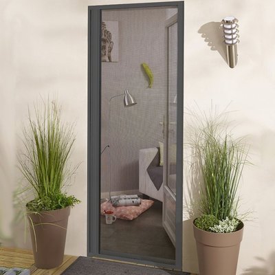 Moustiquaire enroulable latérale en alu pour porte et fenêtre MADECOSTORE