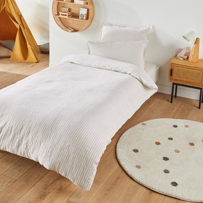Housse de couette enfant lin lavé, Linot rayé LA REDOUTE INTERIEURS