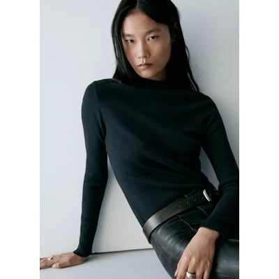 Pull-over maille col montant MANGO