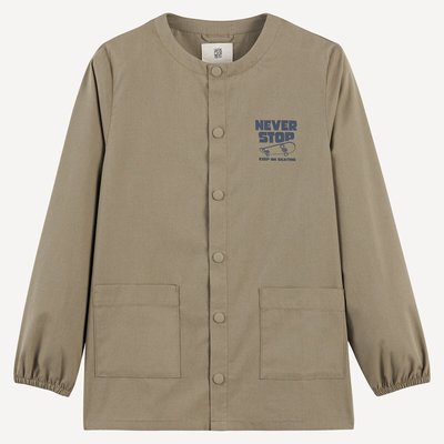 Skateboard print smock with press-stud fastening LA REDOUTE COLLECTIONS