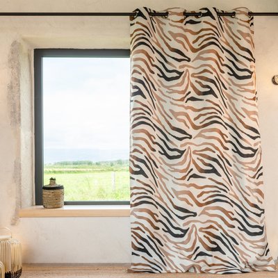 Rideau jacquard motif zèbre dégradé HOME MAISON
