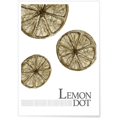 Affiche 'Lemon dot' L'AFFICHERIE