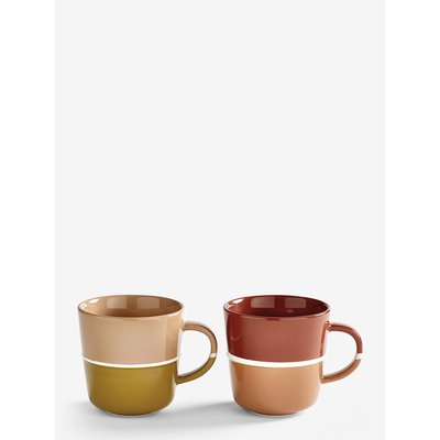 Set of 2 Canyon Sand & Fire Clay Little Brew Mugs PURER HOME X EDEN PROJECT