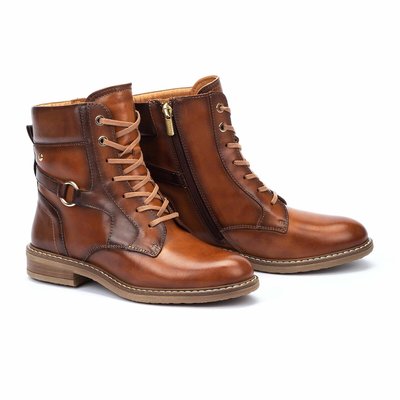 Aldaya Leather Ankle Boots with Lace-Up Fastening PIKOLINOS