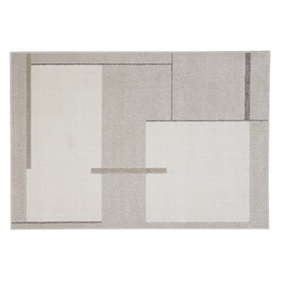 Tapis rectangulaire beige à motifs 150 x 220 cm IRENE MILIBOO